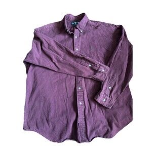 Polo Ralph Lauren Men’s Blaire Shirt Flannel XL Button Up Cotton Thick Burgundy